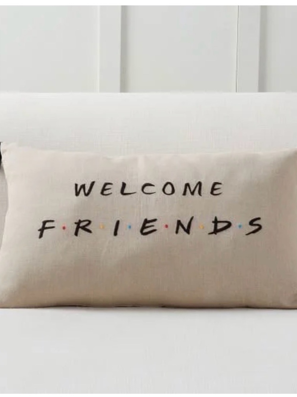 Pottery Barn x Friends 25th Anniversary accent pillow